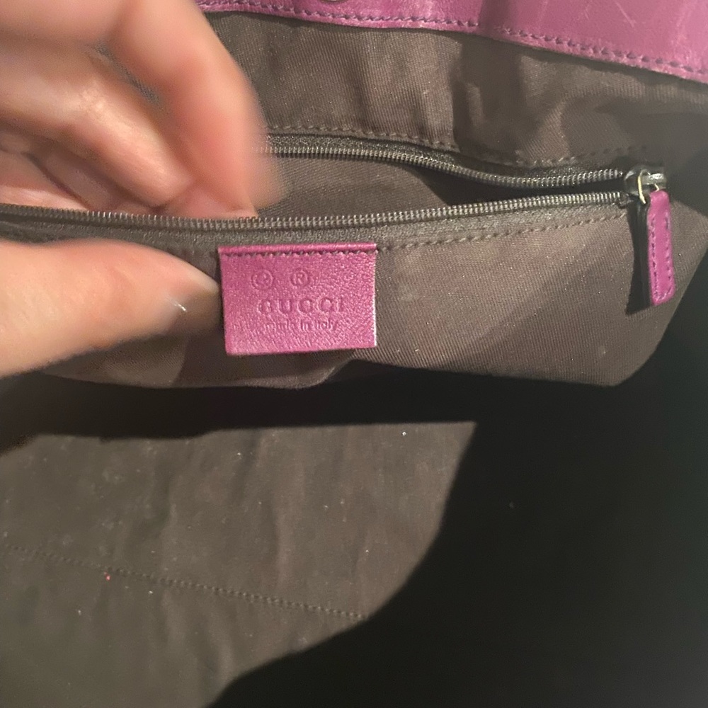 Purple Gucci leather monogram purse %100 Authentic - Picture 5 of 10